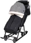 

Коляска комбинированная Ника Ника детям 7-5Н (НД7-5Н) гусиная лапка, Черный/белый