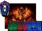 

Игровой набор Defender Aura MKP-117 RU, мышь + клавиатура + коврик, Черный