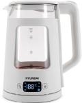 Чайник электрический Hyundai HYK-G9407 (1.7л., 2200Вт, белое стекло)