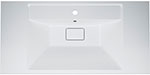 Раковина мебельная AM.PM INSPIRE V2.0 искусственный мрамор, со сливом-переливом, 100 см (M50AWPX1001WG)