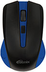 Беспроводная мышь для ПК Ritmix RMW-555 BLACK/BLUE мышь беспроводная a4tech fstyler fg30s 2000dpi wireless usb серый синий fg30s blue