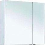 Зеркало-шкаф Aquanet Палермо 80 белый (00254538) зеркало шкаф aquanet кастильо 140 слоновая кость 183176