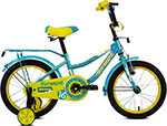 Велосипед Forward FUNKY 16 16 1 ск. бирюзовый/желтый 1BKW1K1C1035