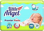 Подгузники-трусики Little Angel Angel Premier 0/NB (0-3 кг) 28 шт.