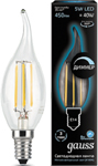 

Лампа GAUSS Filament Свеча на ветру dimmable E 14 5W 4100 K 104801205-D