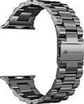 фото Ремешок для часов lyambda из нержавеющей стали для apple watch 38/40 mm keid ds-apg-02-40-bl black