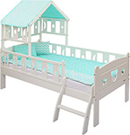 

Детская кроватка Giovanni, DOMMY White/MINT GB2020-03 160*80 см