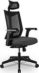 фото Кресло riva chair t27h серая ткань (sti-01)/чёрная сетка btc-01