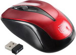 Мышь Oklick 675MW черный/красный мышь беспроводная genius nx 7005 g5 hanger smartgenius 800 1200 1600 dpi микроприемник usb 3 кнопки для правой левой руки 31030017401