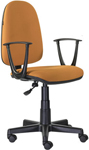 Кресло Brabix ''Prestige Start MG-312'', эргономичная спинка, ткань, оранжевое, 531922 кресло офисное brabix praktik ex 279 ткань экокожа серое 532018