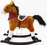 Лошадка каталка-качалка Amarobaby (West), с колесами, коричневый, 69.5x28.5x74 см AMARO-28W-K0 каталка сортер гусеничка стеллар 01392