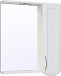 Зеркальный шкаф Runo Неаполь 65, правый (00-00001030) зеркальный шкаф runo неаполь 75х75 правый белый 00 00001031
