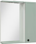 Зеркальный шкаф Runo Римини 65, правый, мята (00-00001277) пенал runo римини 35х180 правый мята 00 00001271