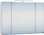 Зеркальный шкаф СаНта Стандарт 100, трельяж фацет, светильник (113013)