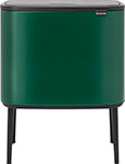Мусорный бак  Brabantia Touch Bin Bo, 11+23 л (304187) зеленая сосна