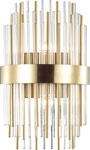 Бра Odeon Light HALL, золотой/металл/стекло (4639/2W) цепь со стразами и жемчугом металл пластик стекло 2 5 мм 9 ± 1 м золотой