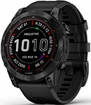 Спортивные часы Garmin Fenix 7 Saphire Solar / Carbon - Gray (010-02540-21) мужские часы электрические наручные спортивные уличные часы