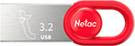 Флеш-накопитель Netac UM2, USB 3.2, 32 Gb, red (NT03UM2N-032G-32RE) флеш накопитель adata usb2 32gb ac008 32g rkd красный