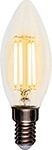 Лампа филаментная Rexant CN35, 9.5 Вт, 950 Лм, 2700 K, E14, прозрачная колба