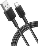 

Кабель ANKER Power Line 322, USB-A - USB-C, 09m, A81H5 Black/черный