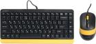 

Клавиатура + мышь A4Tech Fstyler F1110, черный/желтый, Multimedia (F1110 BUMBLEBEE)