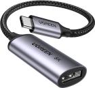 

Адаптер Ugreen CM654 (15575) USB-C to DisplayPort 8K@60Hz, 10 см., серый
