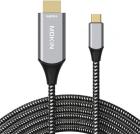 

Кабель Mokin MOUC2601 USB-C to HDMI, 1.8 м, Черный/серый