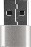 Адаптер-переходник Red Line Type-C-USB серебристый адаптер usb type c f вход usb 3 0 m выход