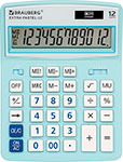 Калькулятор настольный Brauberg EXTRA PASTEL-12-LB ГОЛУБОЙ, 250486