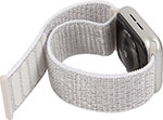 Ремешок нейлоновый mObility для Apple watch - 38-40 мм (S3/S4/S5 SE/S6), белый ремешок нейлоновый mobility для apple watch – 42 44 mm s3 s4 s5 se s6 дикая слива с розово оранжевым краем
