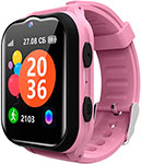 Детские часы-телефон 4G  Geozon Super SuperStar G-W24PNK розовый перчатки зимние детские minaku цв розовый р р 16 18 см