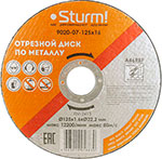 Диск отрезной по металлу Sturm 9020-07-125x16 АРМИРОВАННЫЙ размер 125x1.6x22.23