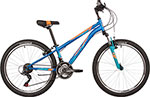 Велосипед Novatrack 24 ACTION  синий  стальная рама 11  18 скор. V- brake тормоз  24SH18MV.ACTION.11BL22