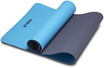 Коврик для йоги и фитнеса Atemi AYM13B TPE 173х61х0,4 см серо-голубой ролик массажный atemi amr01be 33x14см eva голубой