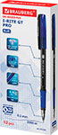 Ручка шариковая Brauberg ''i-Rite GT PRO'', синяя, КОМПЛЕКТ 12 штук, 0.2 мм (880176) ручка шариковая автоматическая brauberg extra glide r grip синяя 12 шт 0 35 мм 880197
