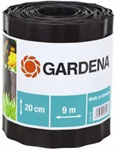 фото Садовый бордюр gardena черный 20 см длина 9 м 00534-20