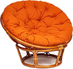 фото Кресло tetchair ''papasan'' 23/01 w /с подушкой/ cognac (коньяк) ткань оранжевый с 23 13735