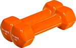 Набор гантелей обрезиненных Bradex по 1.5 кг, оранжевые, 2 штуки блок для йоги bradex sf 0731 оранжевый