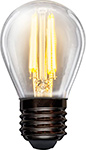 Лампа филаментная Rexant GL45, 7.5 Вт, 600 Лм, 2700 K, E27, диммируемая, прозрачная колба