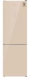 

Двухкамерный холодильник Weissgauff WRK 185 Total NoFrost Inverter Beige Glass, Бежевое стекло