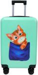 

Чемодан для детей Lats 20 дюймов, Кот в кармане, бирюзовый (724)