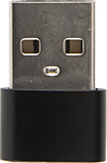 Адаптер-переходник Red Line Type-C-USB черный адаптер переходник red line jumper type c – lightning до 3а черно серебристый
