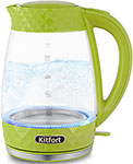 Чайник электрический Kitfort КТ-6123-2 салатовый вакууматор kitfort кт 1511 2 бело салатовый