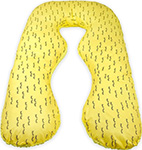 Подушка для беременных анатомическая Amarobaby 340х72 (Реснички желтый) подушка для беременных amarobaby 340х72 зигзаг розовый