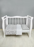

Комплект в кроватку Amarobaby BABY BOOM Сказочные Единорожки серый/белый 3 предмета AMARO-3003-EdS