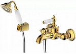 Смеситель для ванной комнаты Bravat Art F675109G-B золото мебель для ванной grossman винтаж 70х50 gr 4041bw веллингтон золото