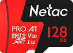 Карта памяти Netac microSDXC 128Gb Class10 P500 Extreme Pro adapter