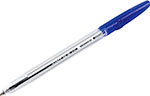 Ручка шариковая Staff C-51, синяя, КОМПЛЕКТ 50 штук, узел 1 мм, линия 07 мм, (880156) ручка шариковая brauberg extra glide soft синяя комплект 12 штук узел 0 7 мм 880599