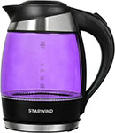 Чайник электрический Starwind SKG2217, 1.8 л., фиолетовый/черный