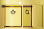 Кухонная мойка Omoikiri Akisame 78-2-LG-L светлое золото (4973087)